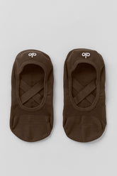 Women's Pivot Barre Sock - Espresso