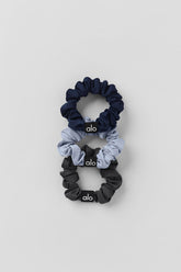 Fresh Mini Scrunchie 3-Pack - Winter Frost/Navy/Anthracite