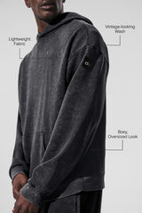 Chill Vintage Wash Hoodie - Black Wash