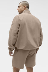 Light Weight Takeaway Track Pullover - Gravel