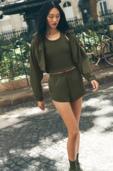 Playmaker Dolphin Short - Green Olive