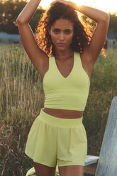Airbrush Real Bra Tank - Sunshine