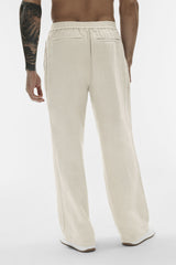 Linen Days Straight Leg Pant - Bone